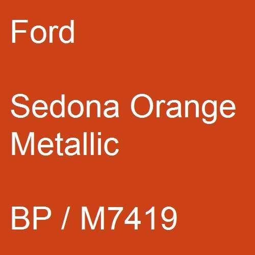 Ford, Sedona Orange Metallic, BP / M7419.